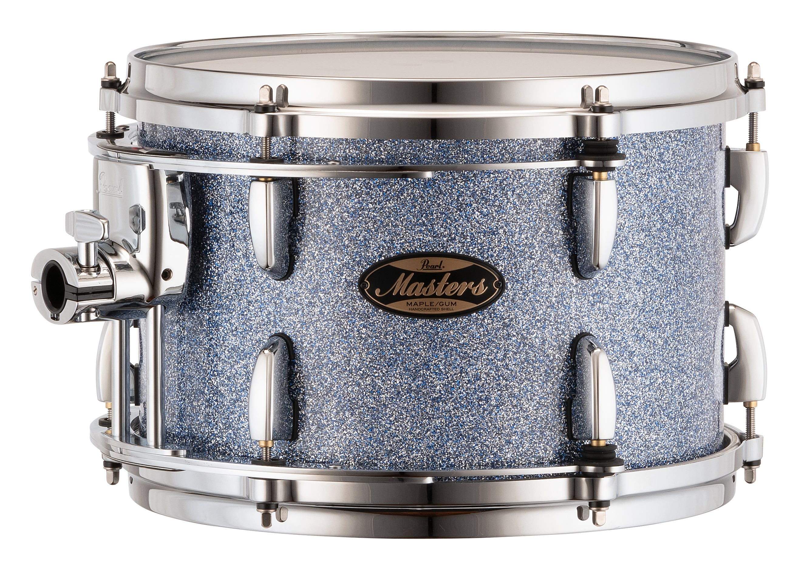 Pearl Masters Maple/Gum 12"x8" Tom - R2 Air Tom Suspension System w/Standard Bracket  CRYSTAL RAIN MMGC1208TS/C195