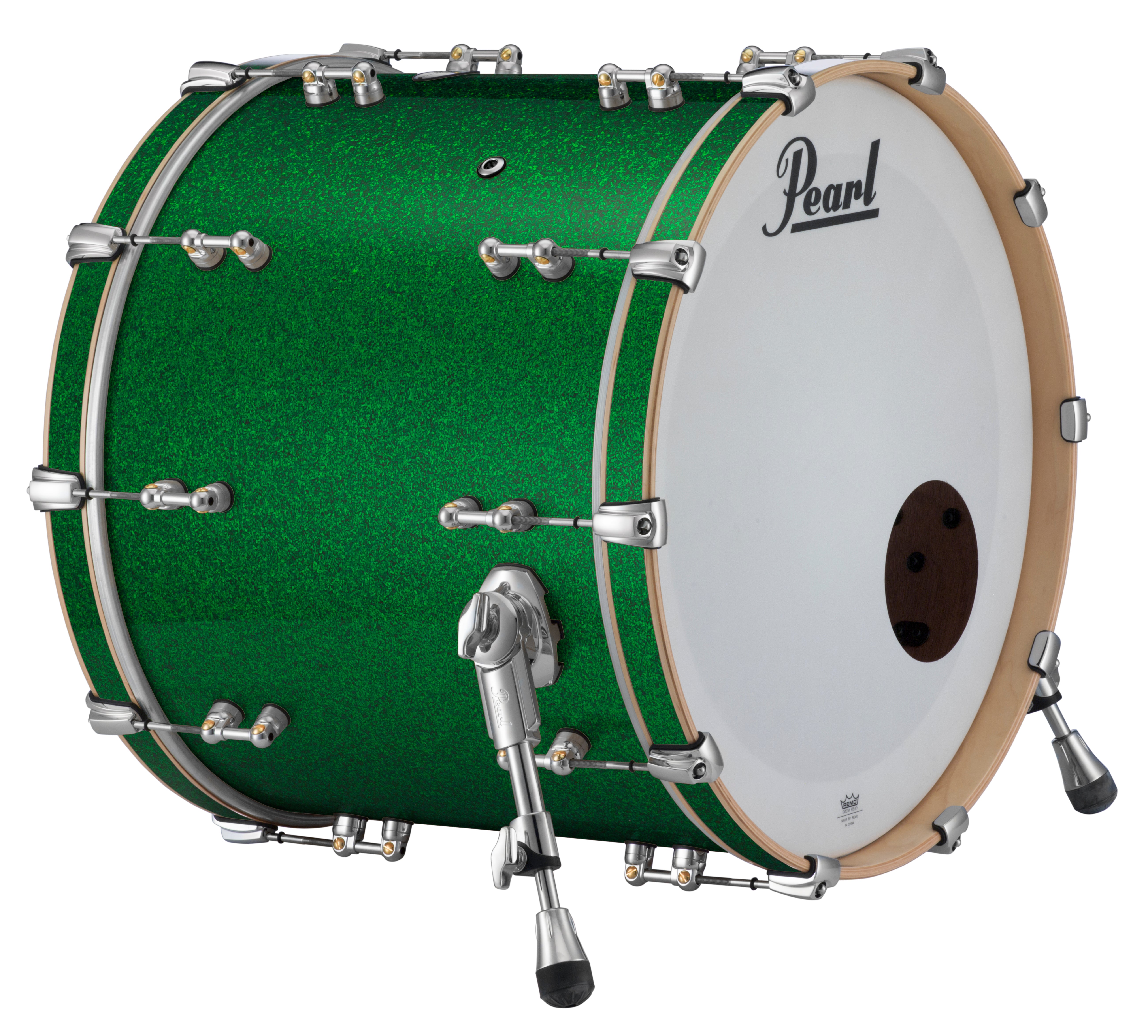 Pearl Music City Custom Reference Pure 22"x18" Bass Drum GREEN GLASS RFP2218BX/C446