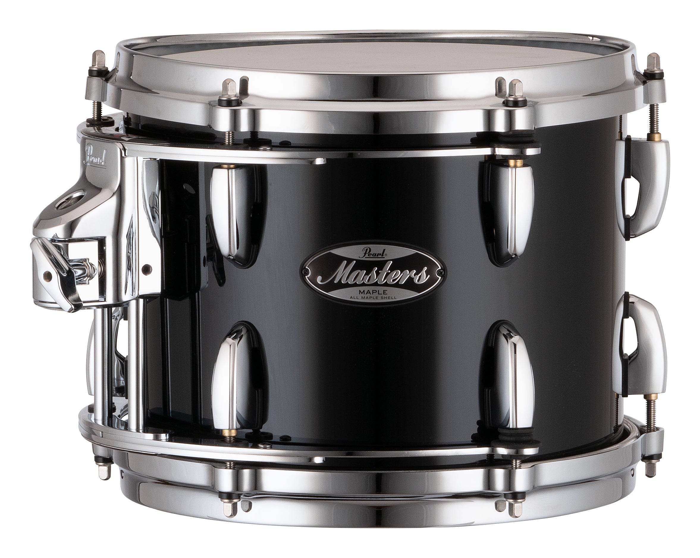 Pearl Masters Maple 10"x8" Tom - R2 Air Tom Suspension System w/GyroLock-L Bracket PIANO BLACK MM6P1008TL/C103