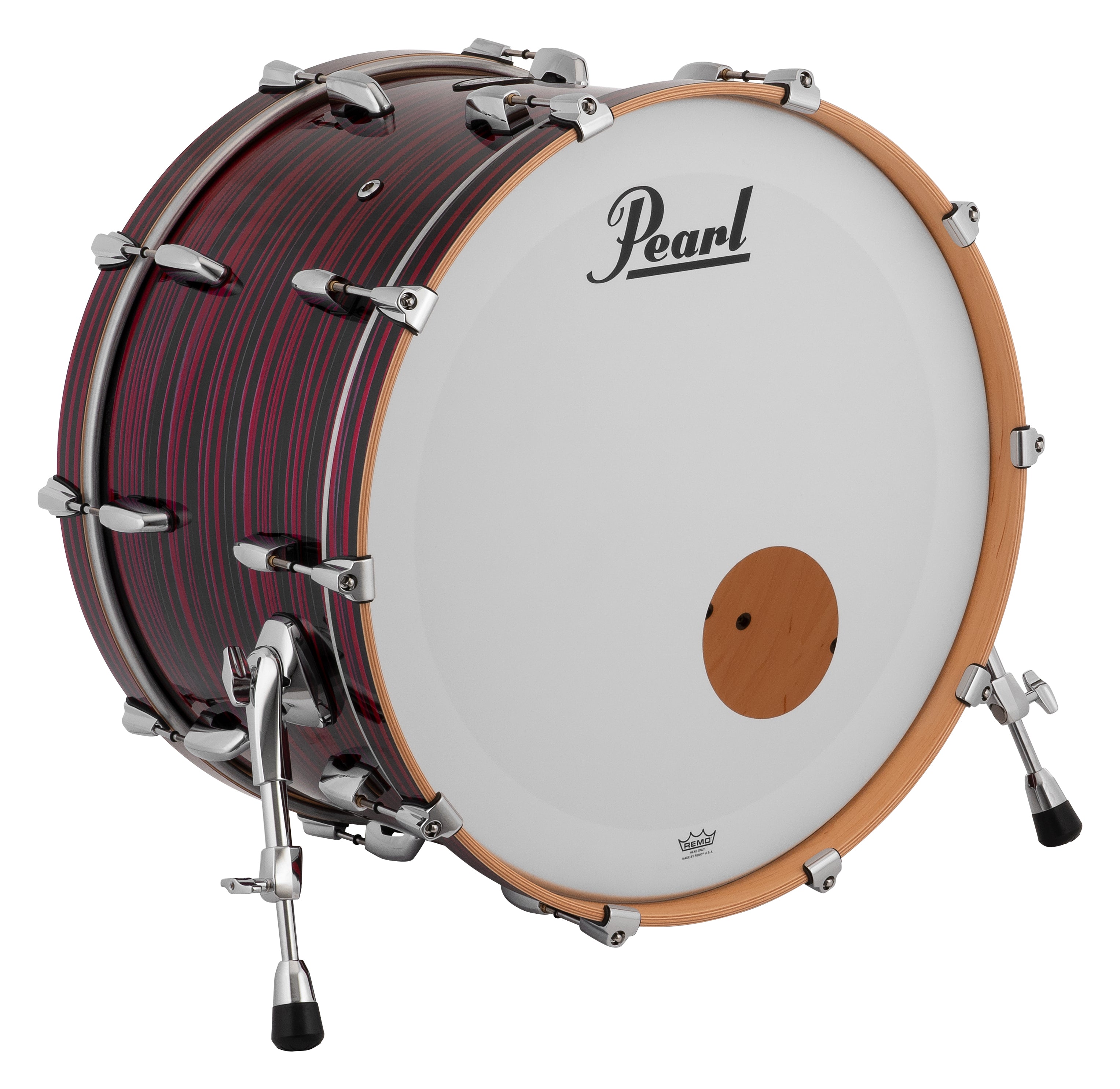 Pearl Masters Maple 24"x14" Bass Drum - Custom RED OYSTER SWIRL MM6C2414BX/C856