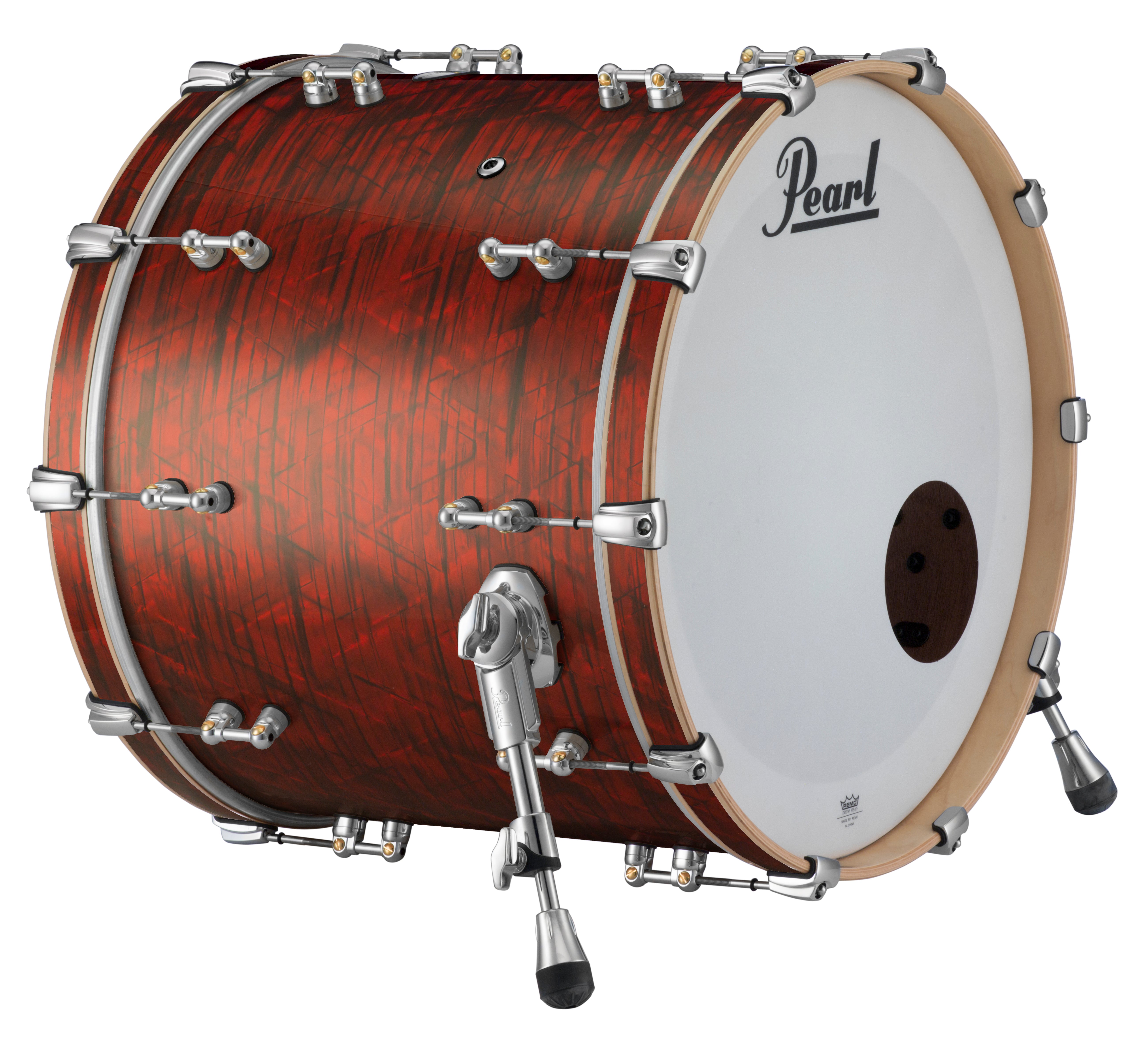 Pearl Music City Custom Reference Pure 26"x18" Bass Drum w/o BB3 Mount RED ONYX RFP2618BX/C403