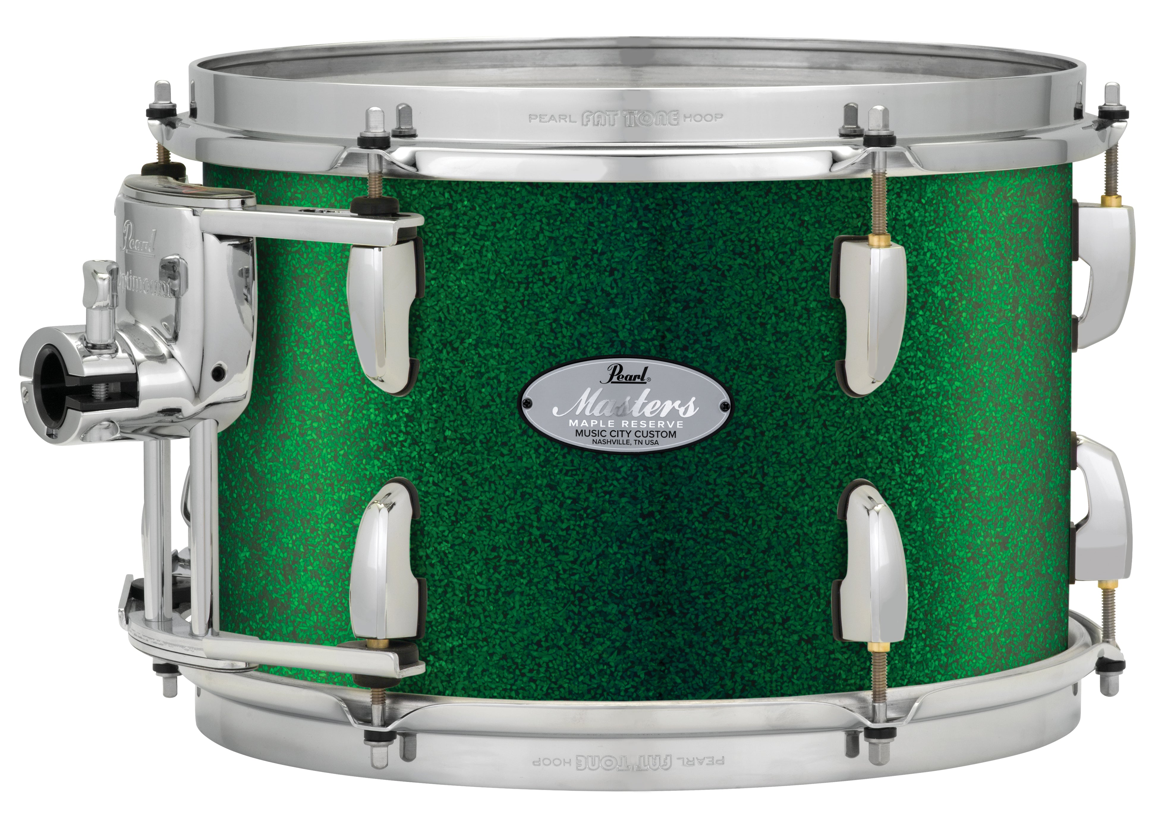 Pearl Music City Custom Masters Maple Reserve 22"x18" Bass Drum GREEN GLASS MRV2218BX/C446