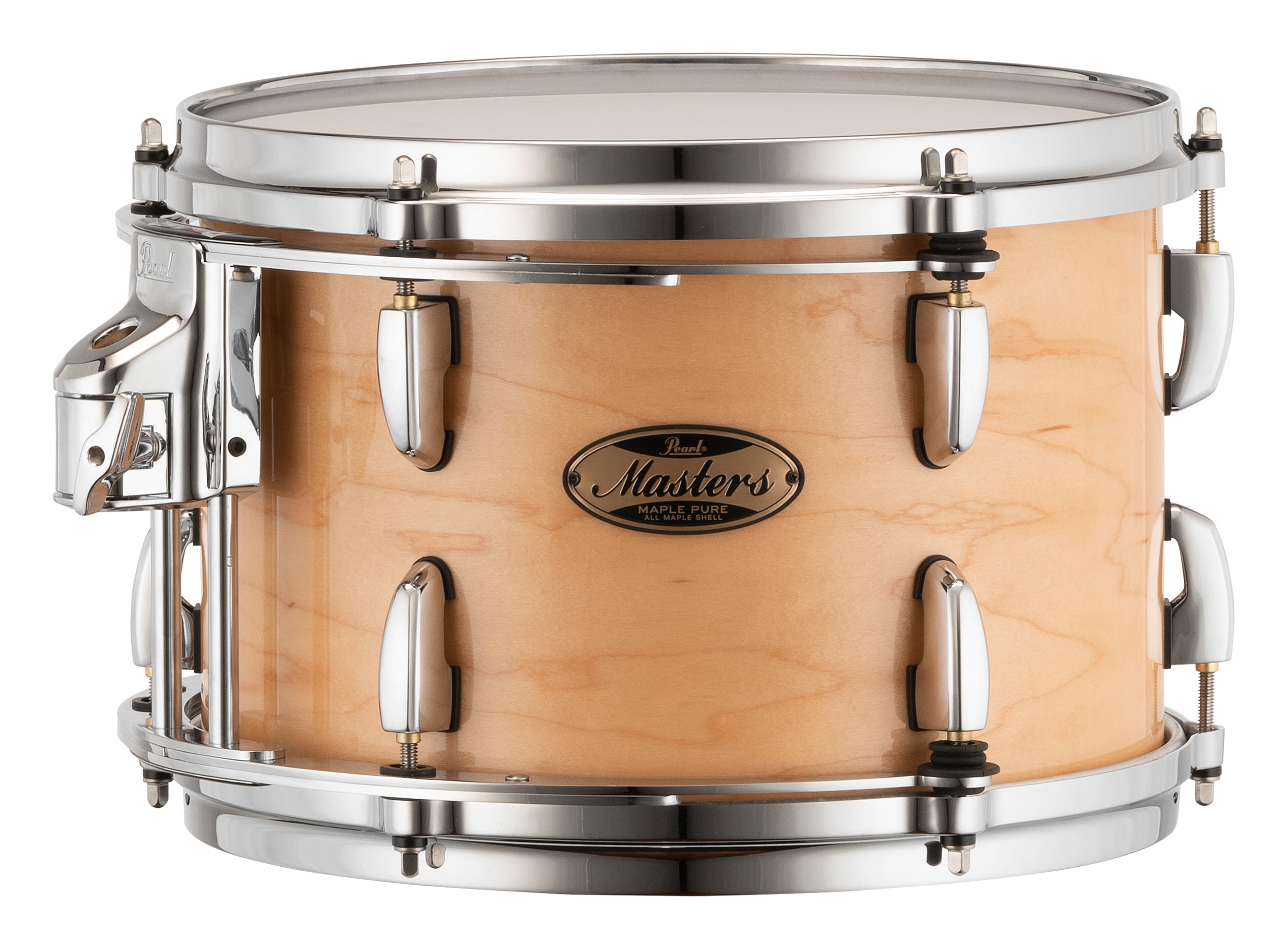 Pearl Masters Maple Pure 12"x8" Tom - R2 Air Tom Suspension System w/GyroLock-L Bracket NATURAL MAPLE MP4P1208TL/C102