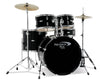 Percussion Plus 5-Piece Drum Set Model PP4200BK (Black)